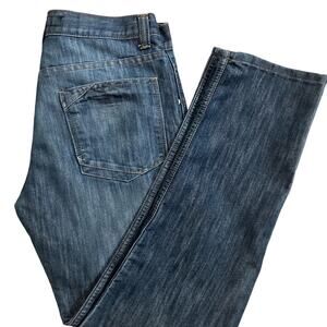 PD&C Blue Straight-Leg Jeans with Distressed Finish 32